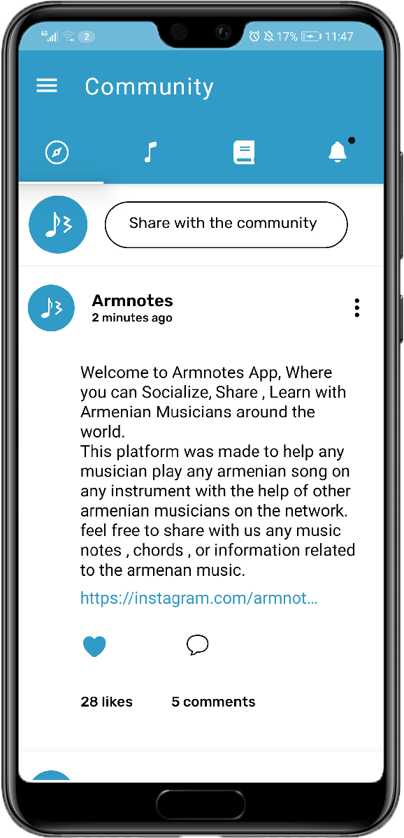 Armnotes App Screenshot